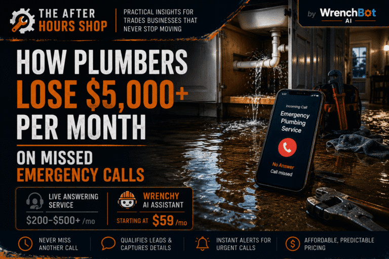 How Plumbers Lose $5,000+ Per Month on Missed Emergency Calls